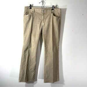 Y2K Old Navy Corduroy Pants Womens Tan Retro Preppy